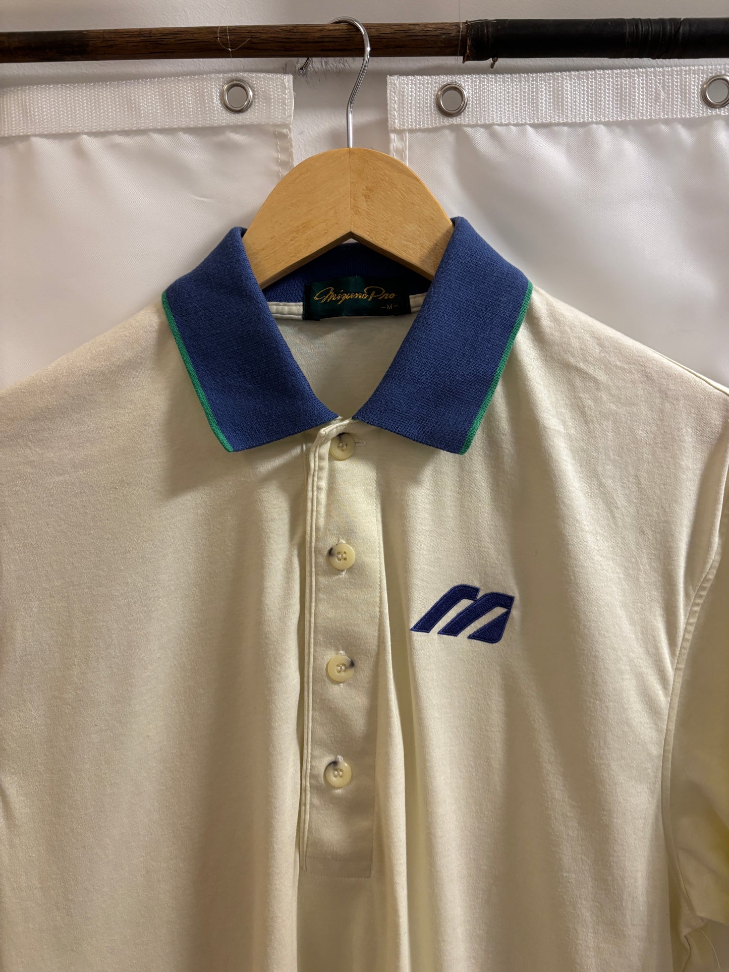 1990s Vintage Mizuno Pro Irons Logo Polo Shirt