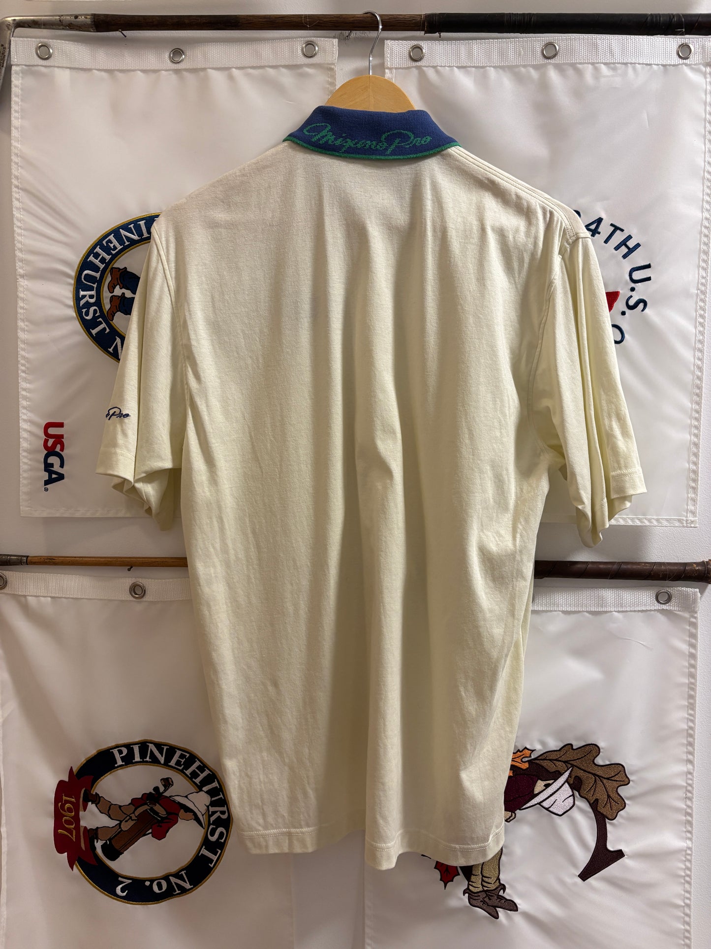 1990s Vintage Mizuno Pro Irons Logo Polo Shirt