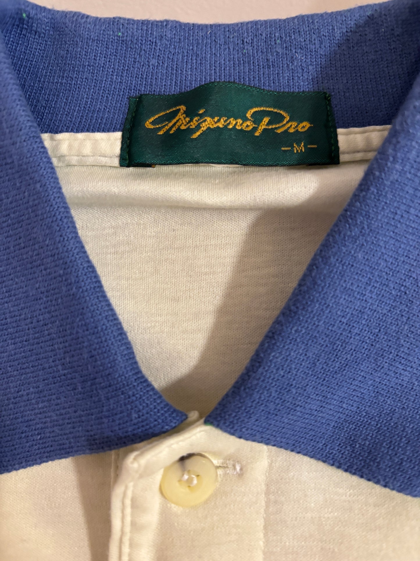 1990s Vintage Mizuno Pro Irons Logo Polo Shirt