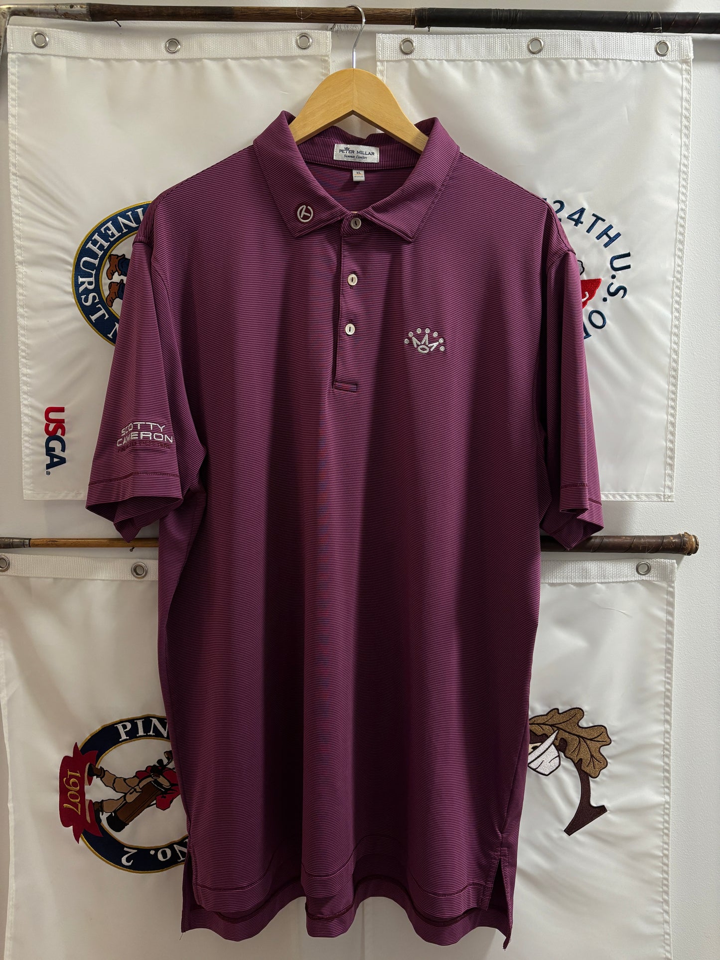 2020s Scotty Cameron Peter Millar Crown Logo Polo