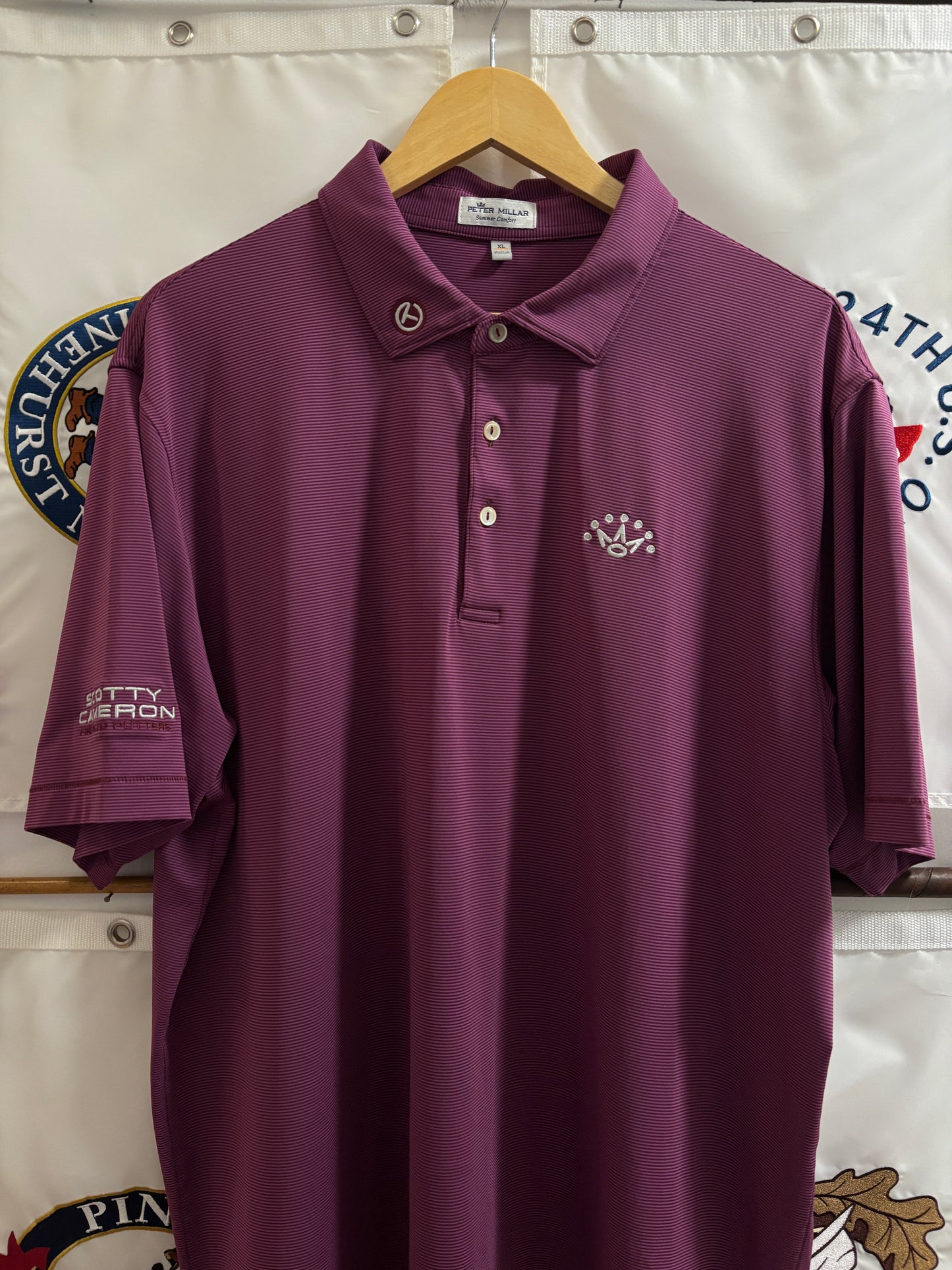 2020s Scotty Cameron Peter Millar Crown Logo Polo