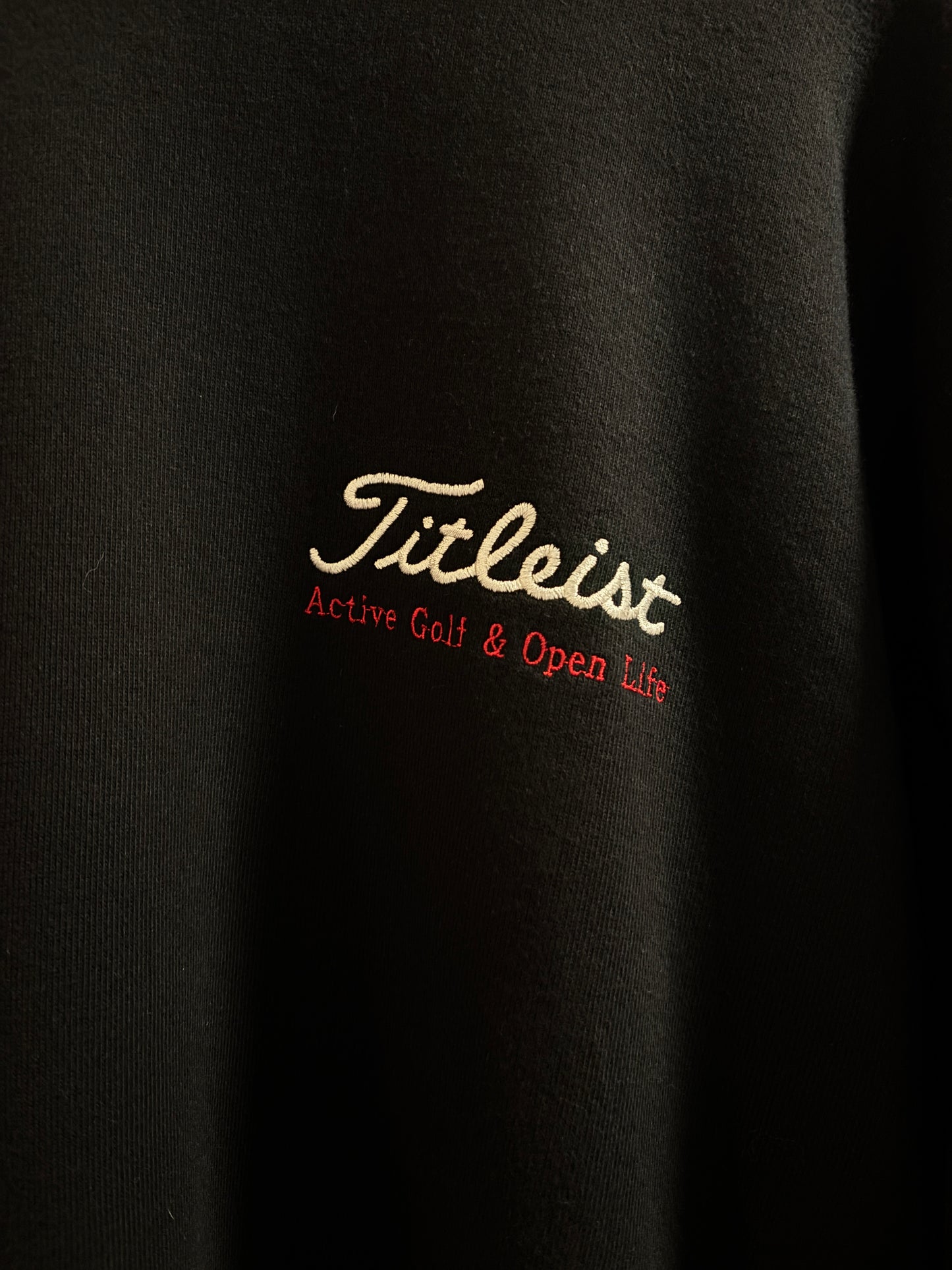 1990s Vintage Titleist Active Golf & Open Life Crewneck Sweater