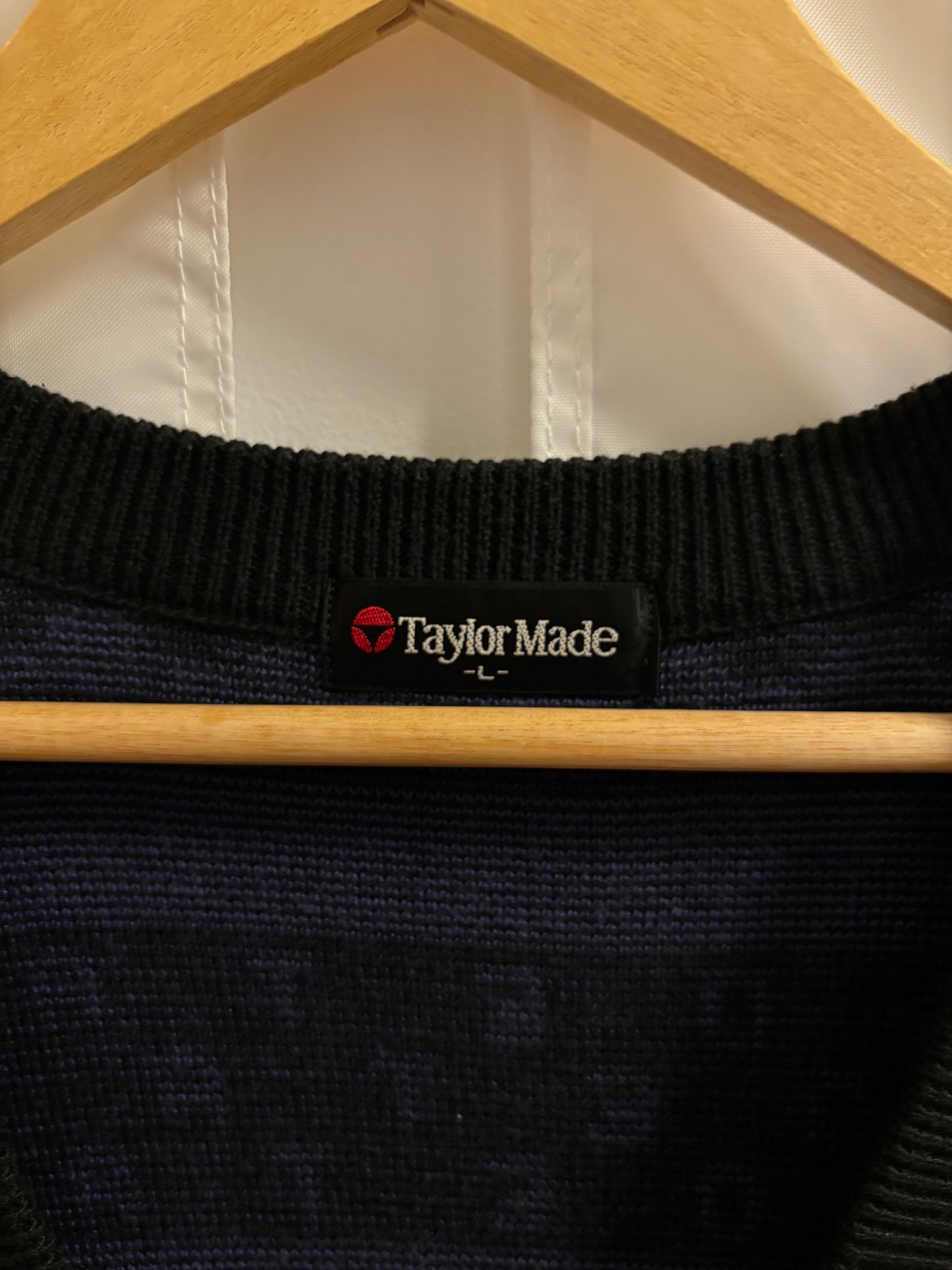 1990s Vintage Taylormade Classic Logo Knitted Sweater Vest