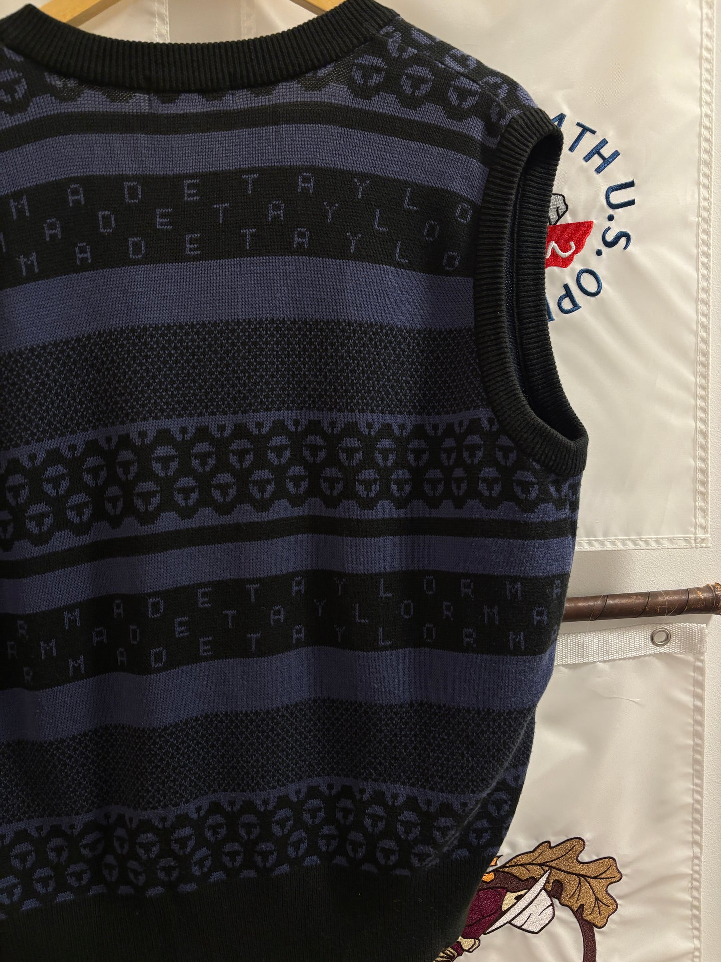 1990s Vintage Taylormade Classic Logo Knitted Sweater Vest