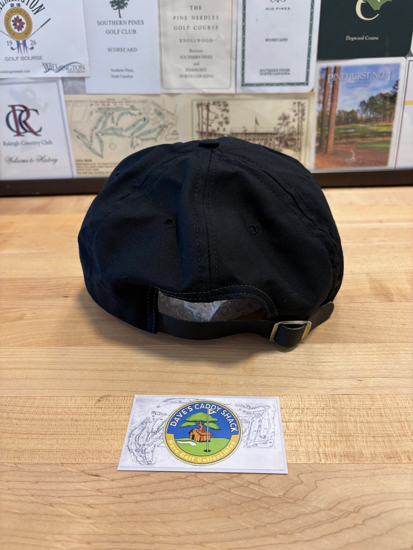 1990s Vintage Pebble Beach Logo Hat Black/White