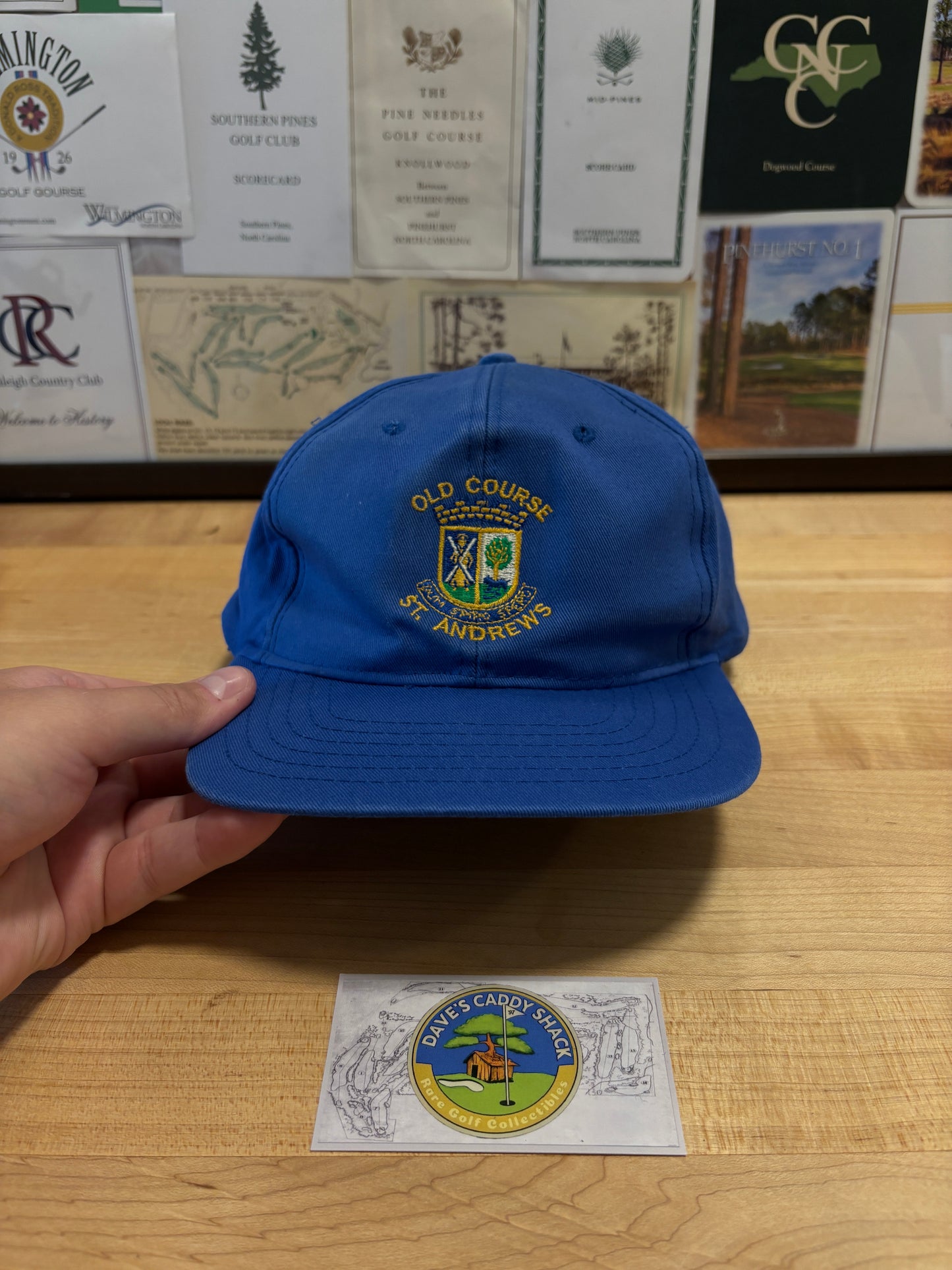 1990s Vintage Old Course St. Andrews Scotland Hat Blue