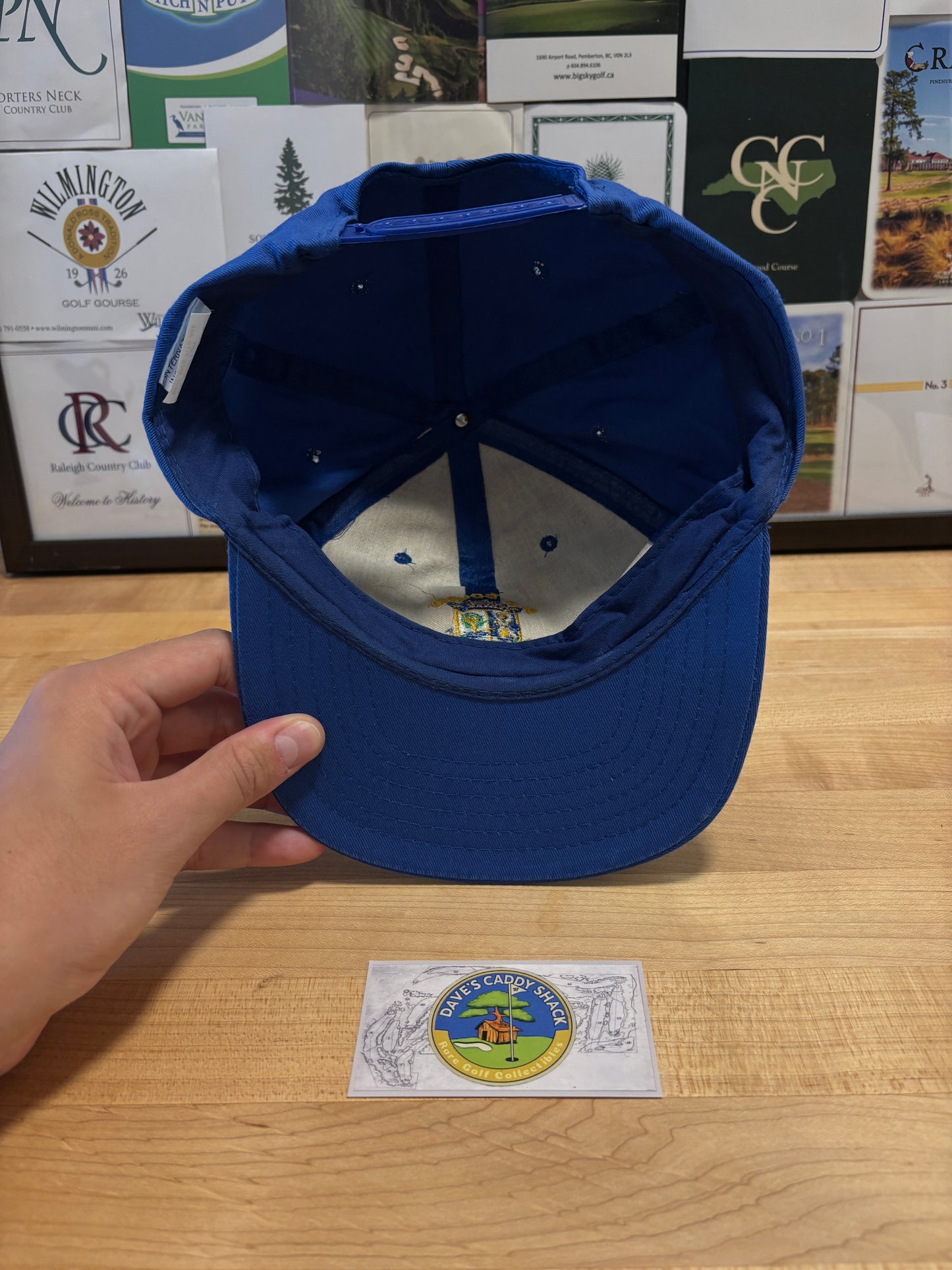 1990s Vintage Old Course St. Andrews Scotland Hat Blue