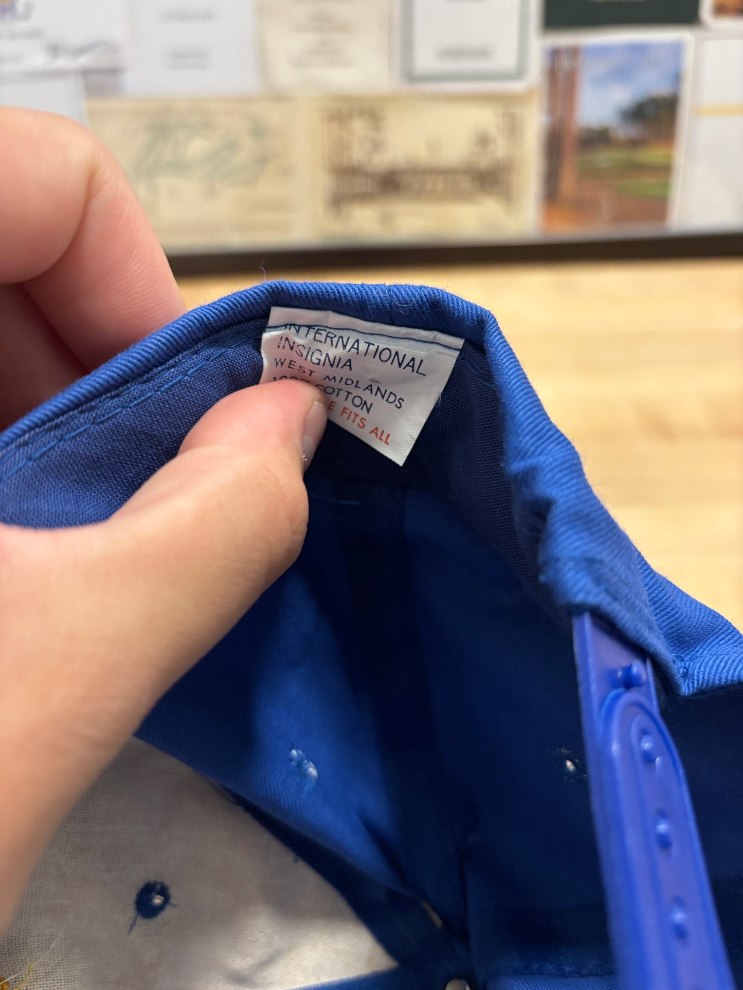 1990s Vintage Old Course St. Andrews Scotland Hat Blue