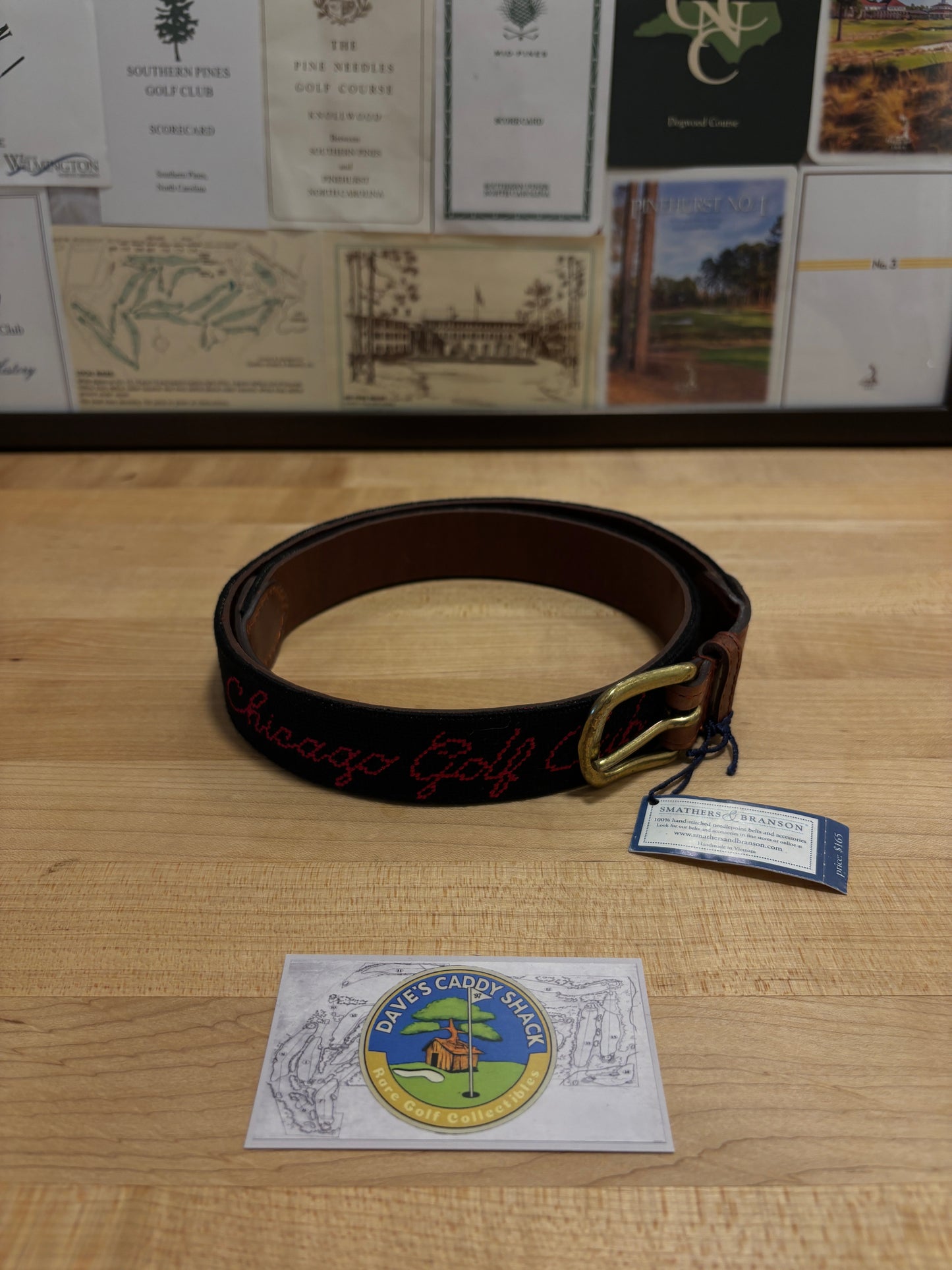 2020s Smathers & Branson Chicago Golf Club Needle Point Belt