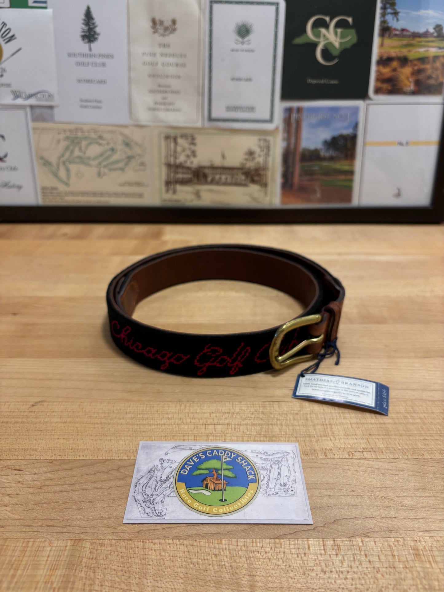 2020s Smathers & Branson Chicago Golf Club Needle Point Belt