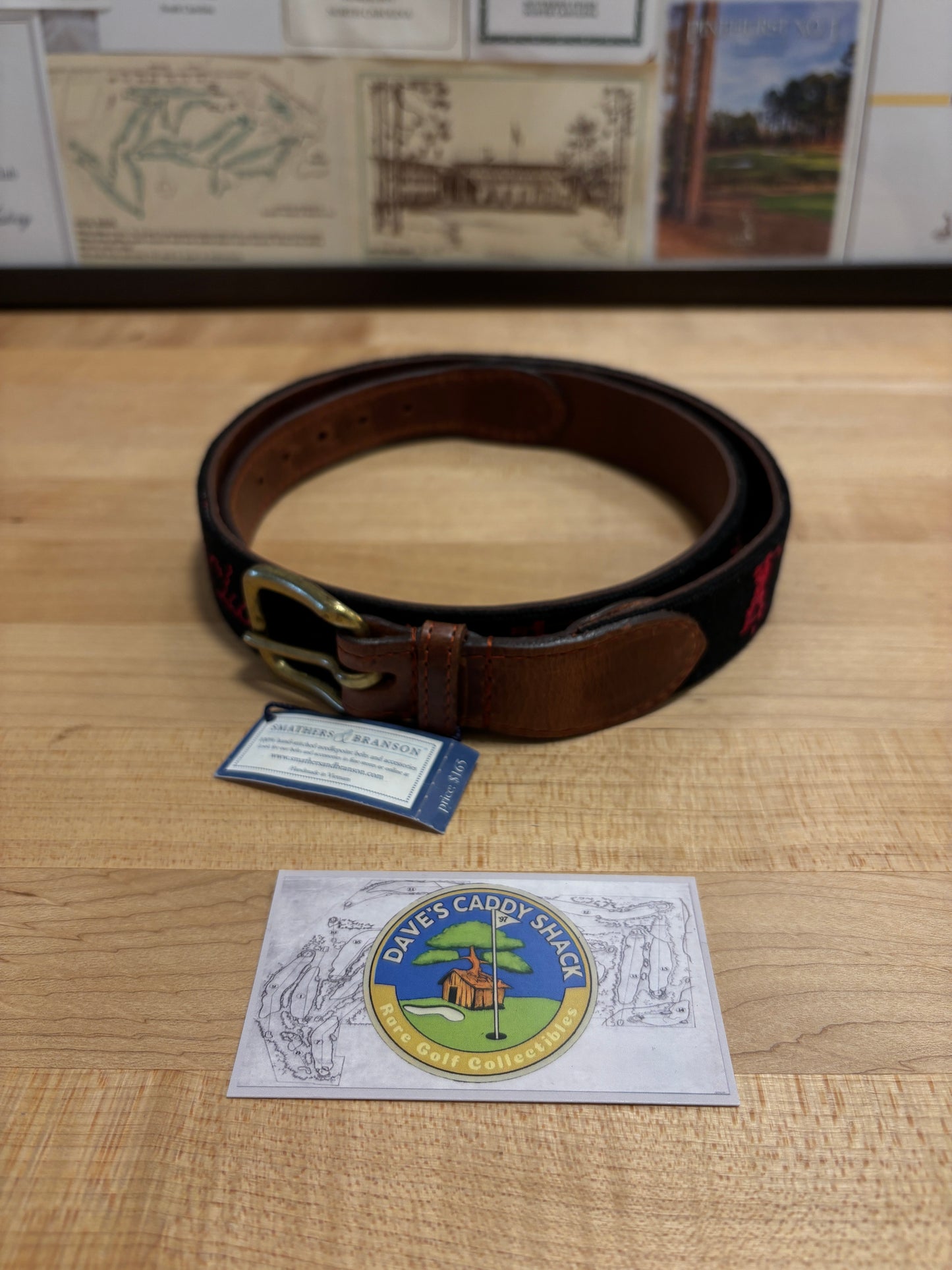 2020s Smathers & Branson Chicago Golf Club Needle Point Belt