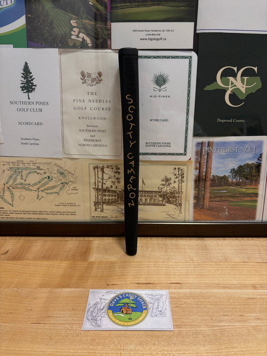 2000s Scotty Cameron Dancing Cameron No Cord Grip Black