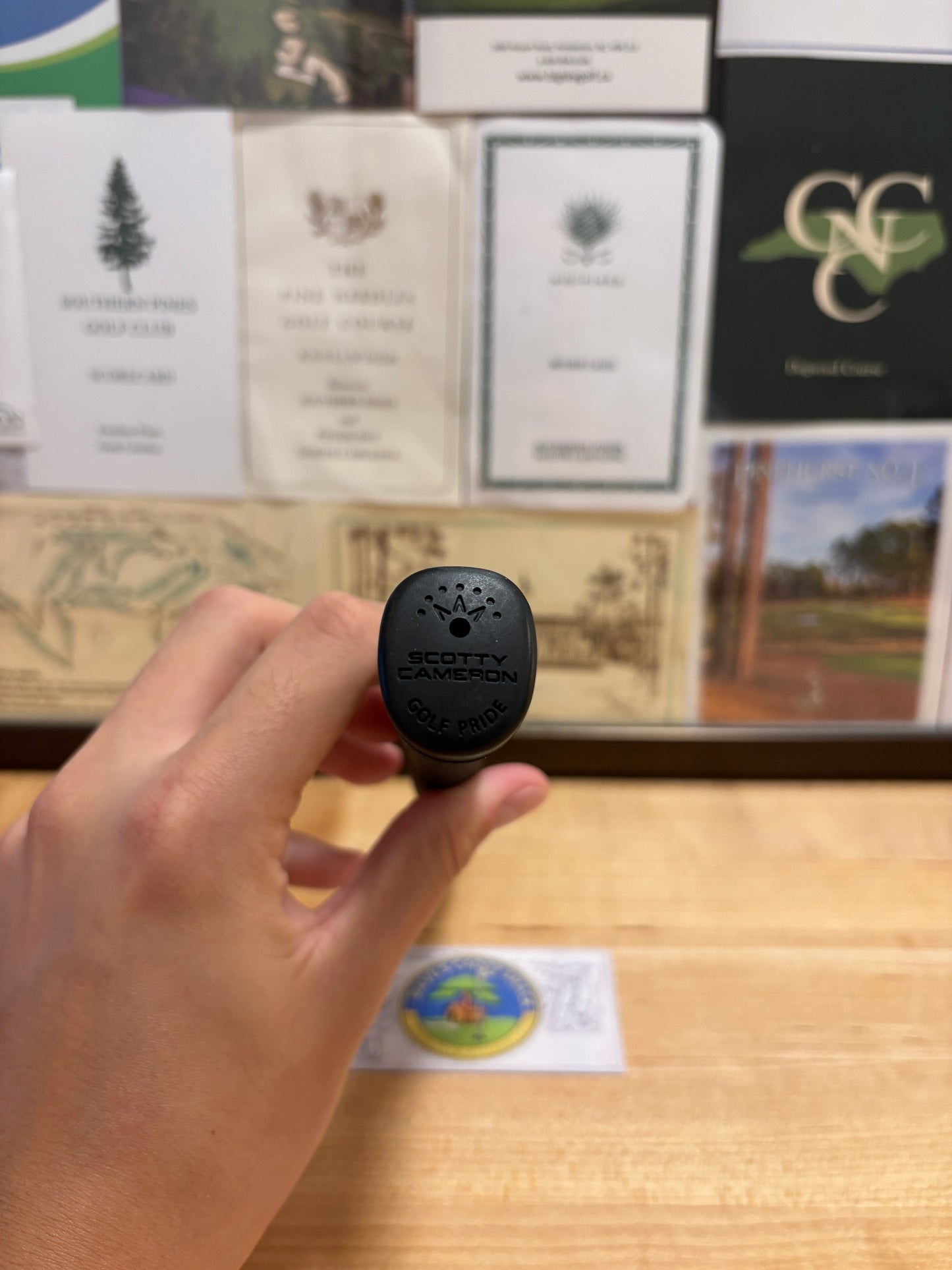 2000s Scotty Cameron Dancing Cameron No Cord Grip Black