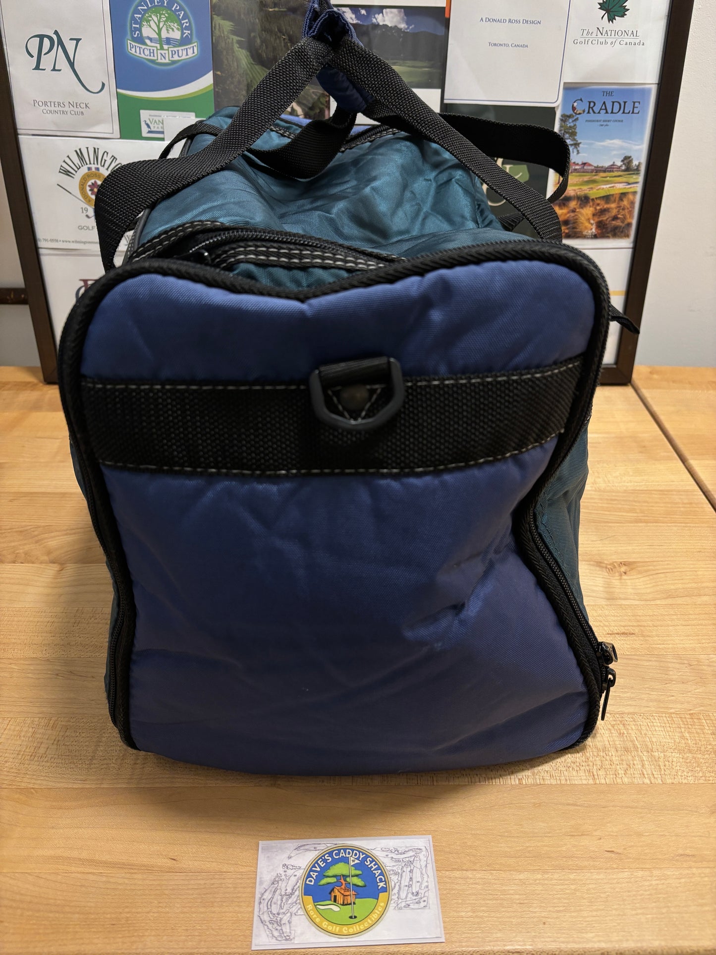 1990s Vintage Taylormade Classic Logo Duffle Bag Navy