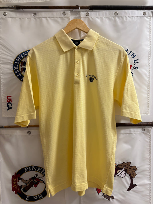 1990s Vintage Nike Golf Crest Logo Polo Yellow