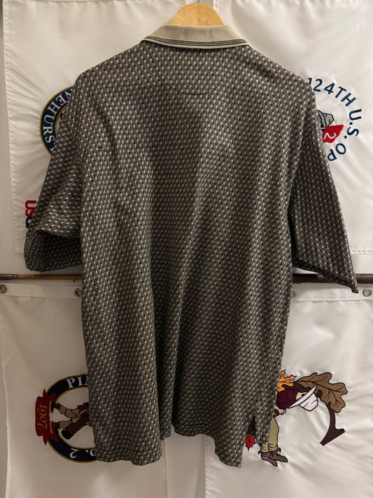 1990s Vintage Nike Golf All Over Arm Swoosh Logo Polo