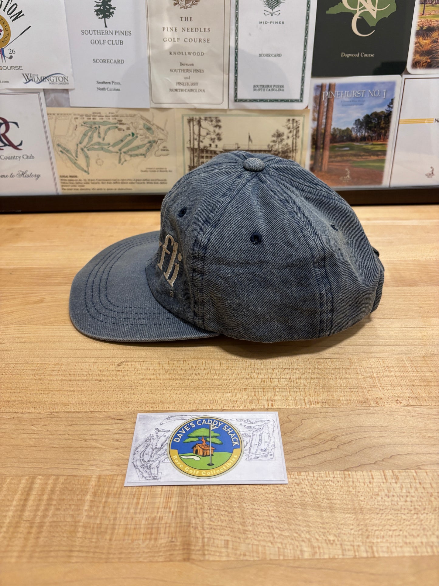 1990s Vintage MAXFLI Script Logo Golf Denim Hat