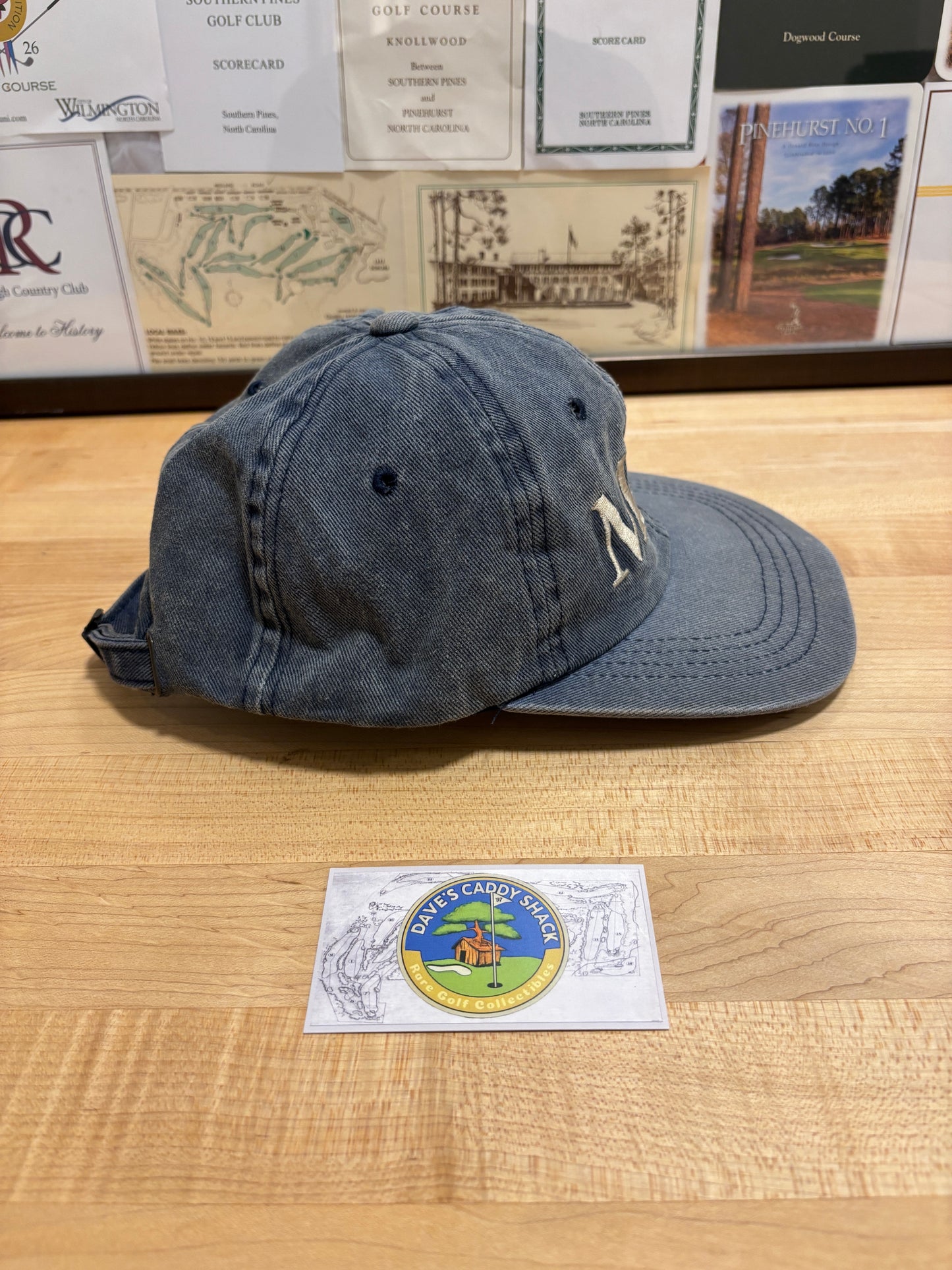 1990s Vintage MAXFLI Script Logo Golf Denim Hat