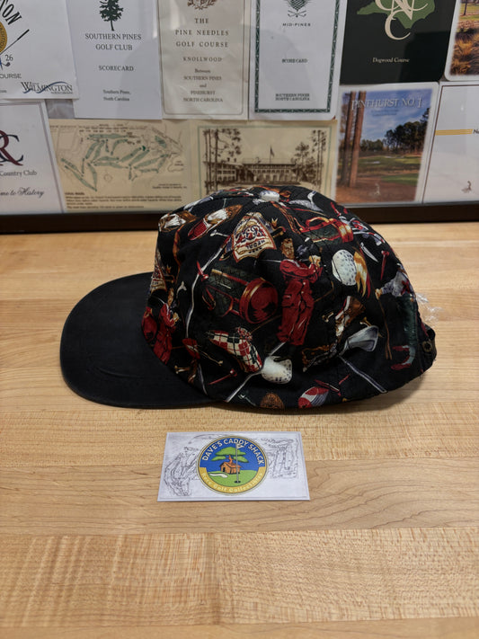 1990s Vintage Waikoloa Golf Resort Imperial All Over Golf Pattern Hat