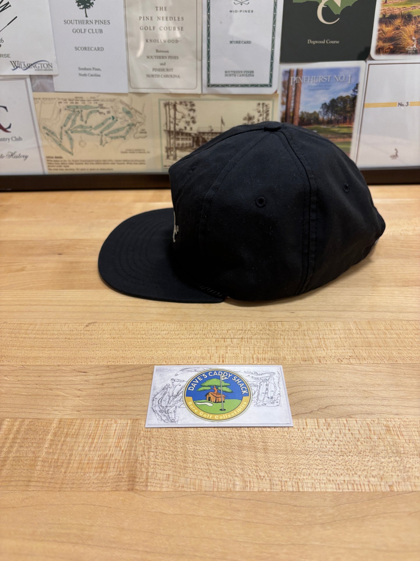 1990s Vintage Taylormade Classic Logo Texace Rope Hat Black