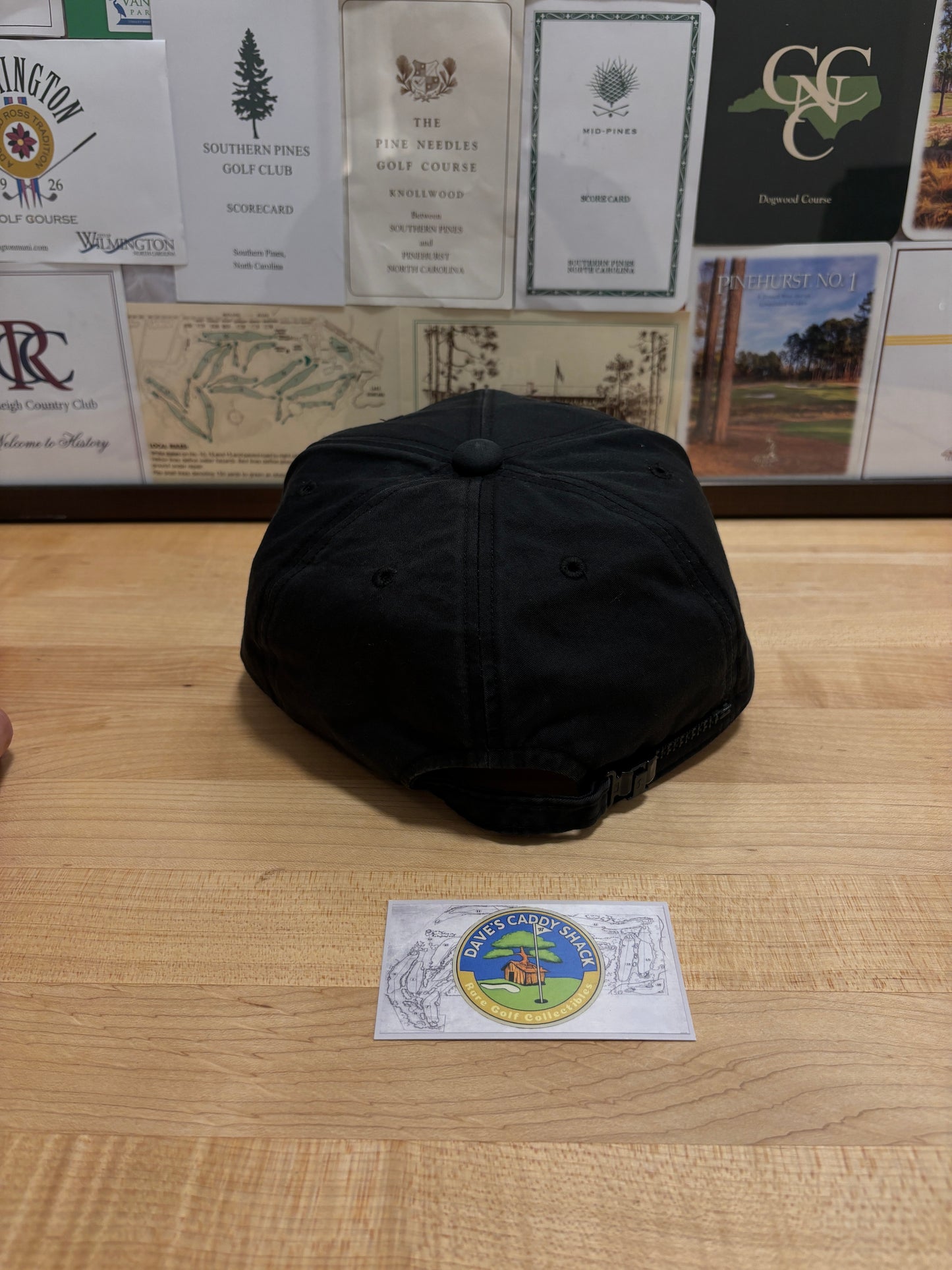 1990s Vintage Taylormade Classic Logo Black Zip Back Hat