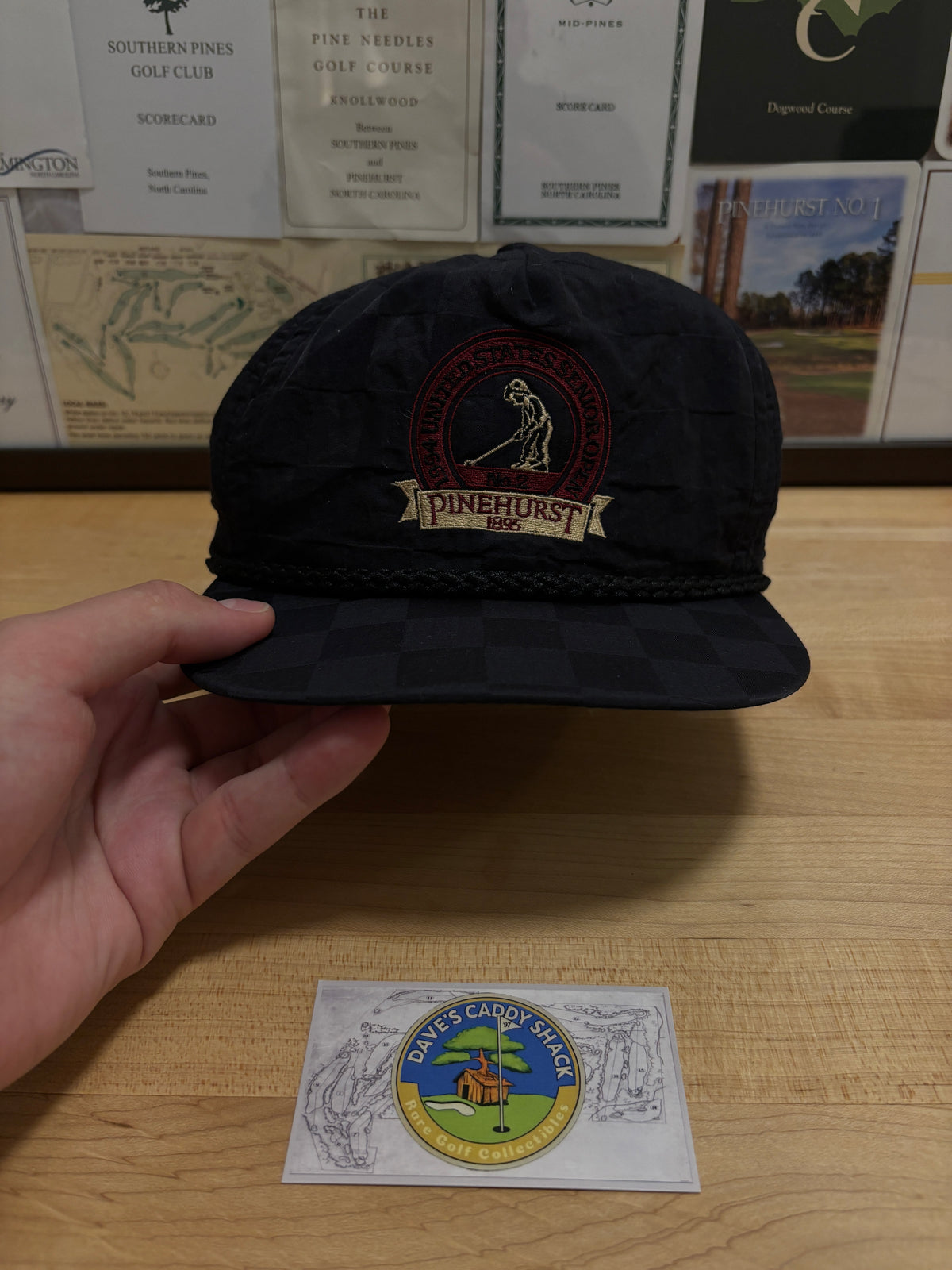 1994 Vintage Pinehurst Senior Open Imperial Rope Hat Black