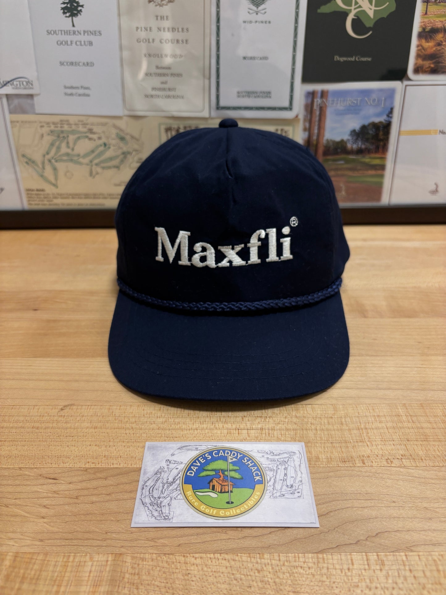 1990s Vintage MAXFLI Golf Script Logo Snapback Hat