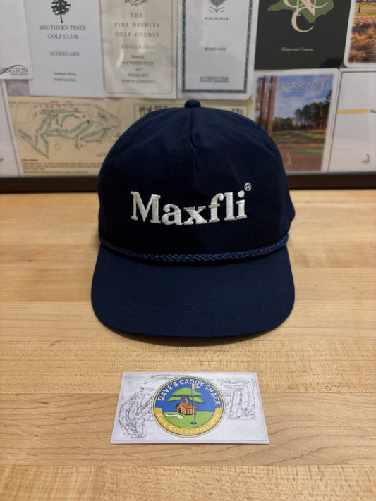 1990s Vintage MAXFLI Golf Script Logo Snapback Hat