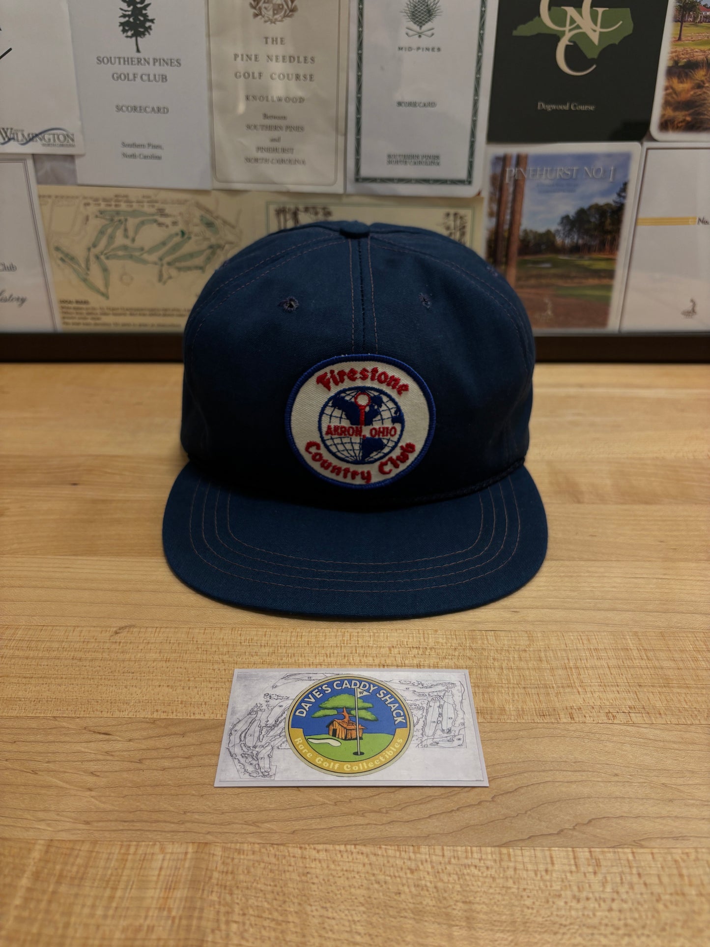 1990s Vintage Firestone Country Club Patch Logo Hat