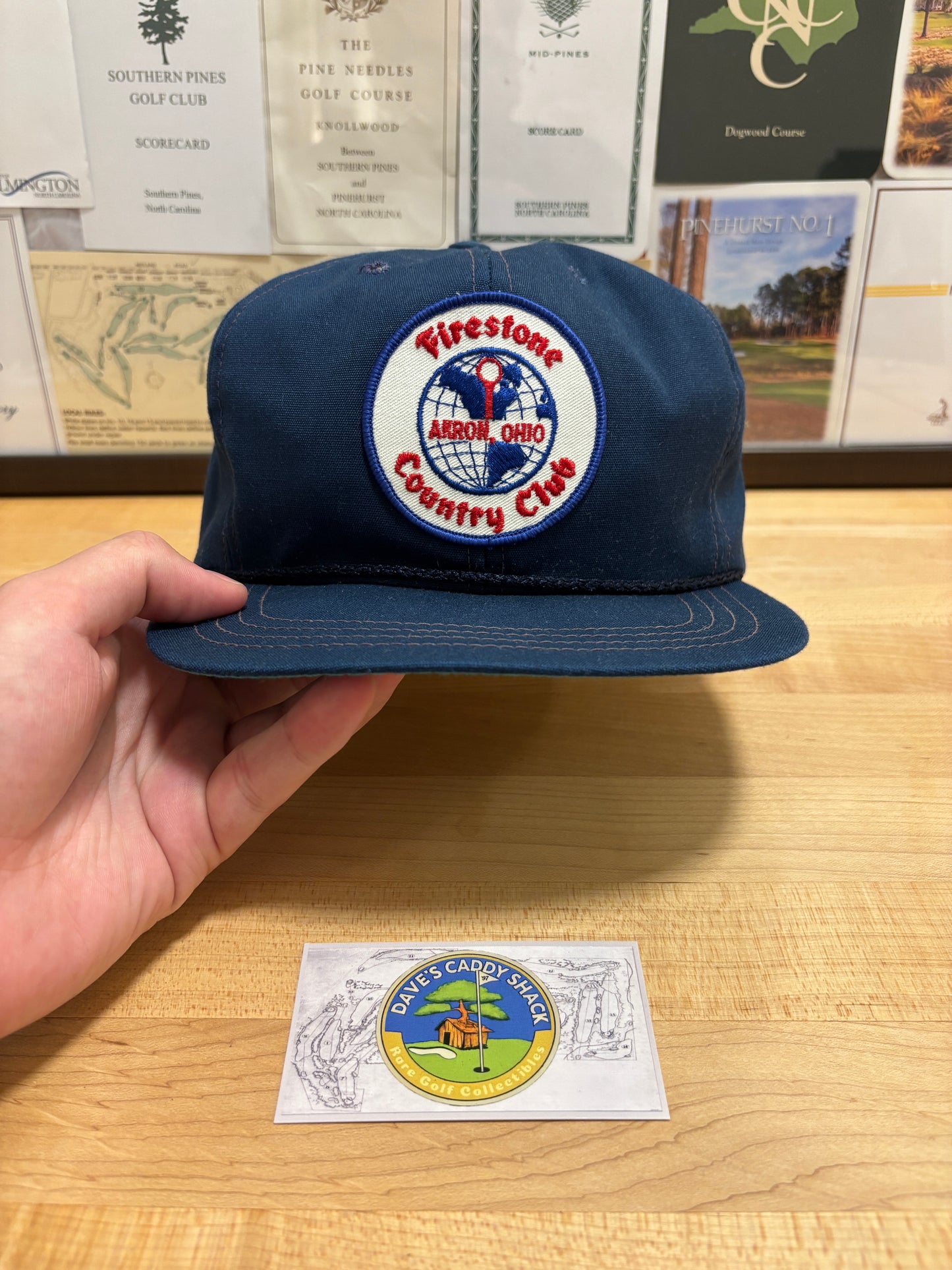 1990s Vintage Firestone Country Club Patch Logo Hat