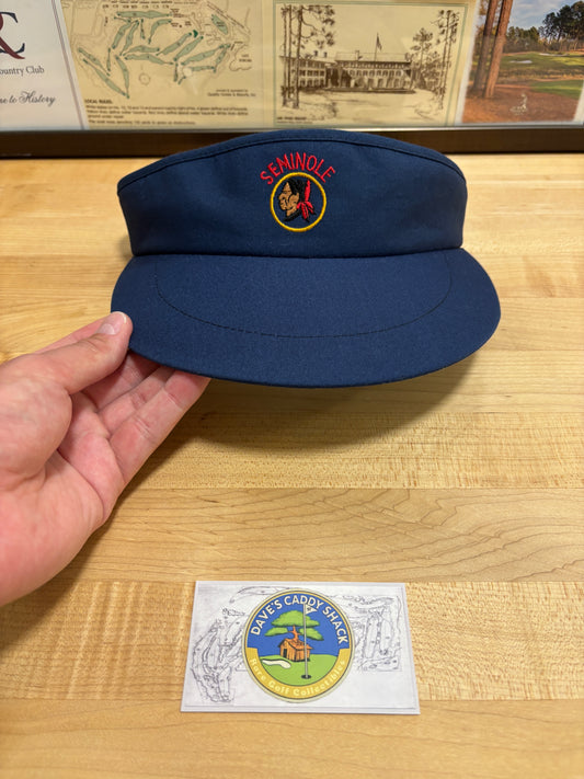 1990s Vintage Seminole Golf Club Imperial Tour Visor Navy