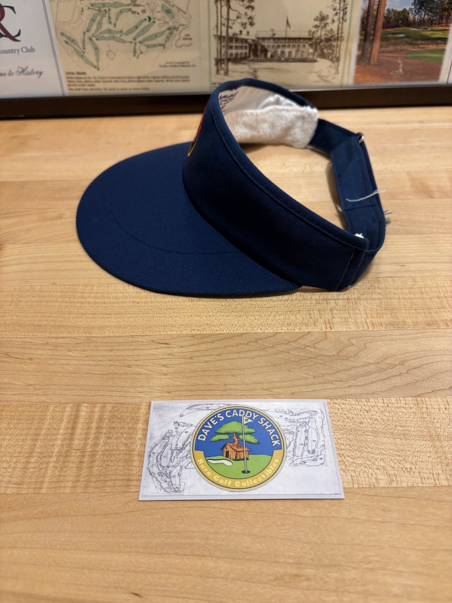 1990s Vintage Seminole Golf Club Imperial Tour Visor Navy