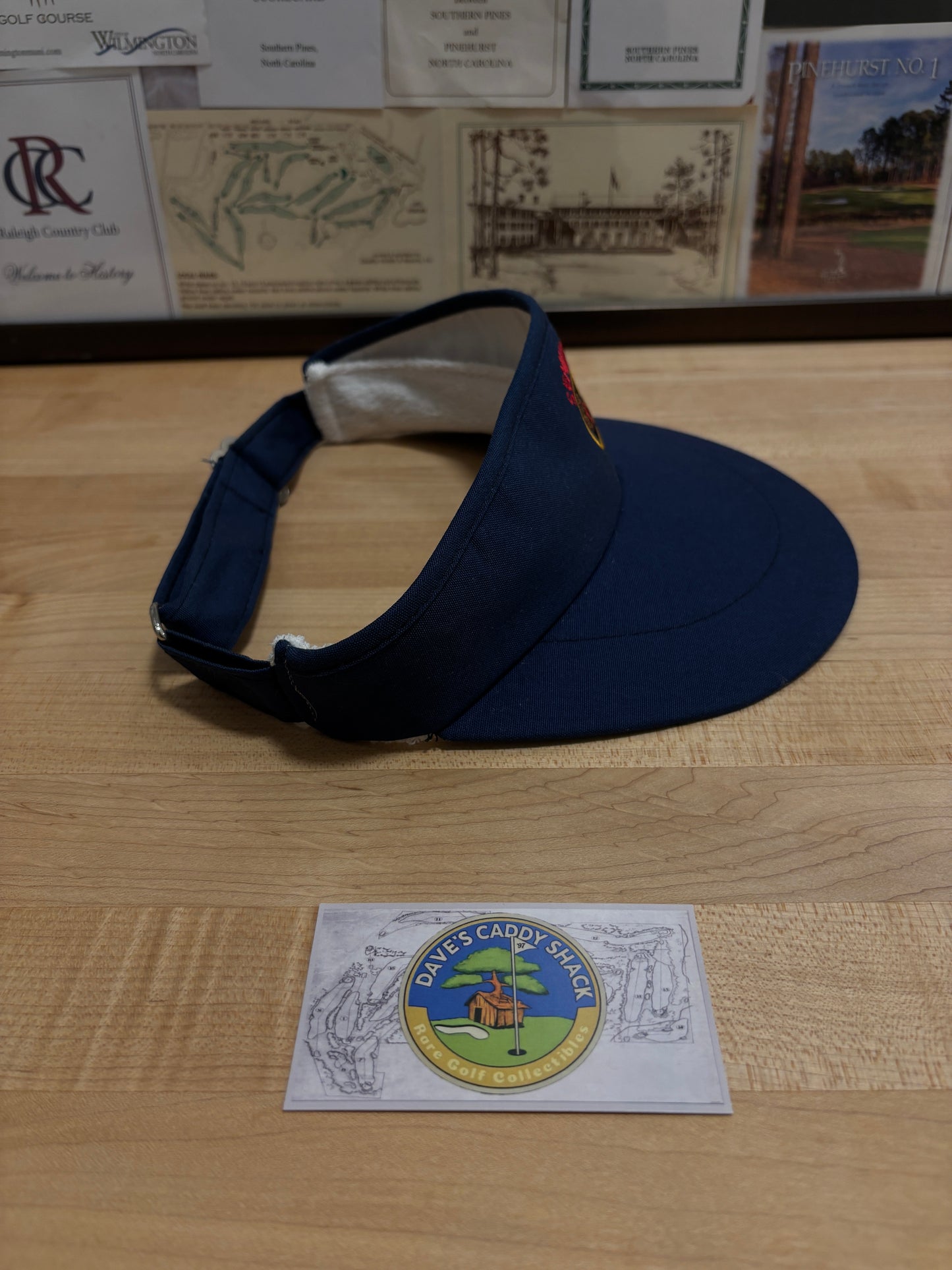 1990s Vintage Seminole Golf Club Imperial Tour Visor Navy