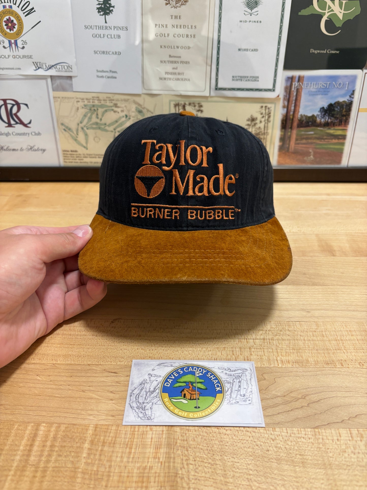 1990s Vintage TaylorMade Classic Logo/Burner Bubble Golf Hat