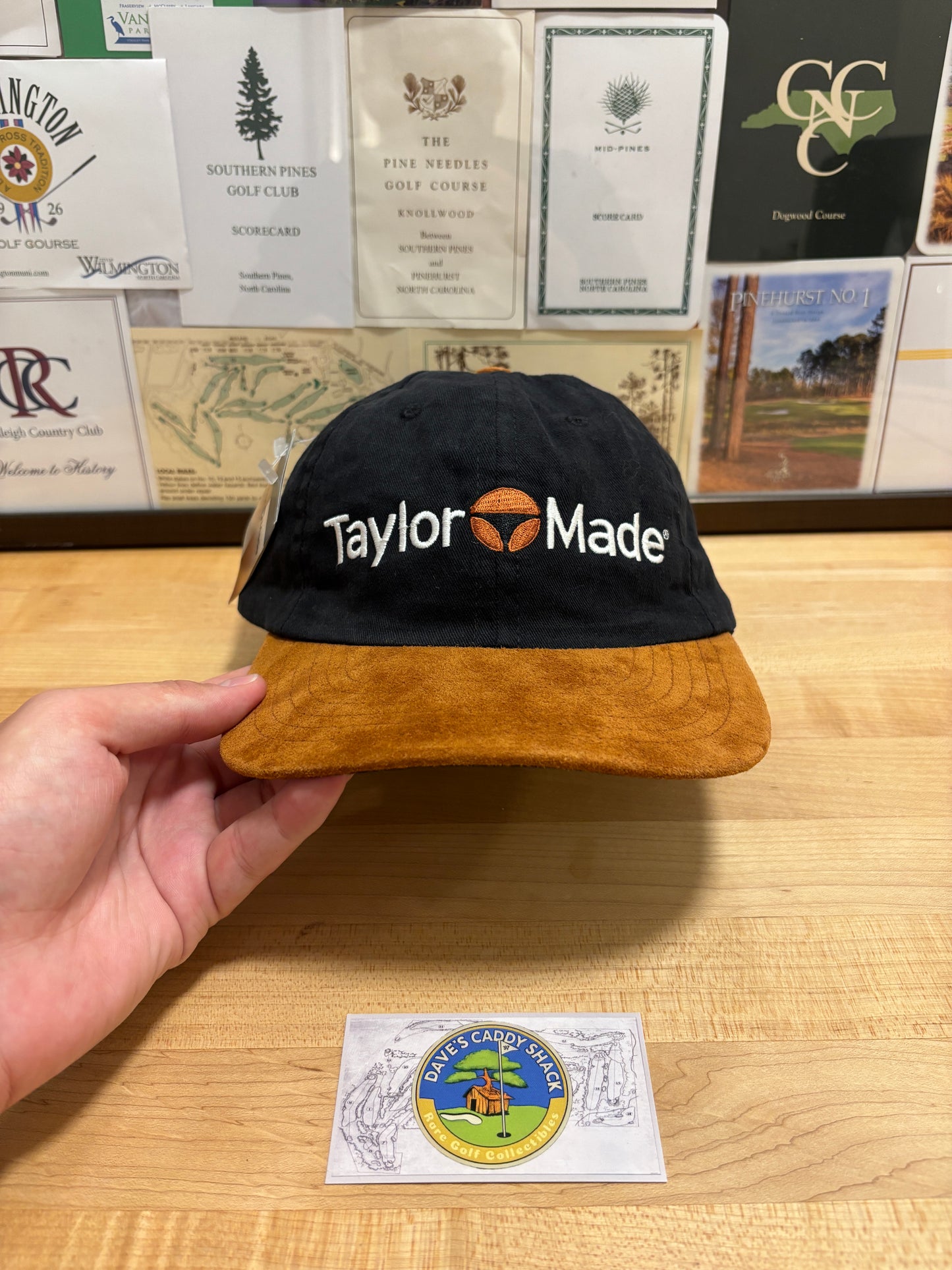 1990s Vintage TaylorMade Script Logo/Fire Sole Golf Hat