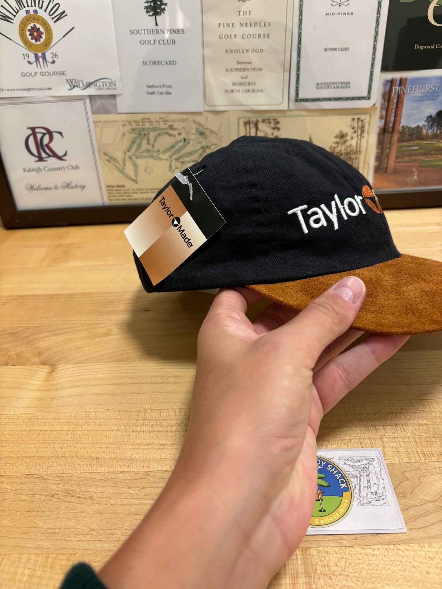 1990s Vintage TaylorMade Script Logo/Fire Sole Golf Hat