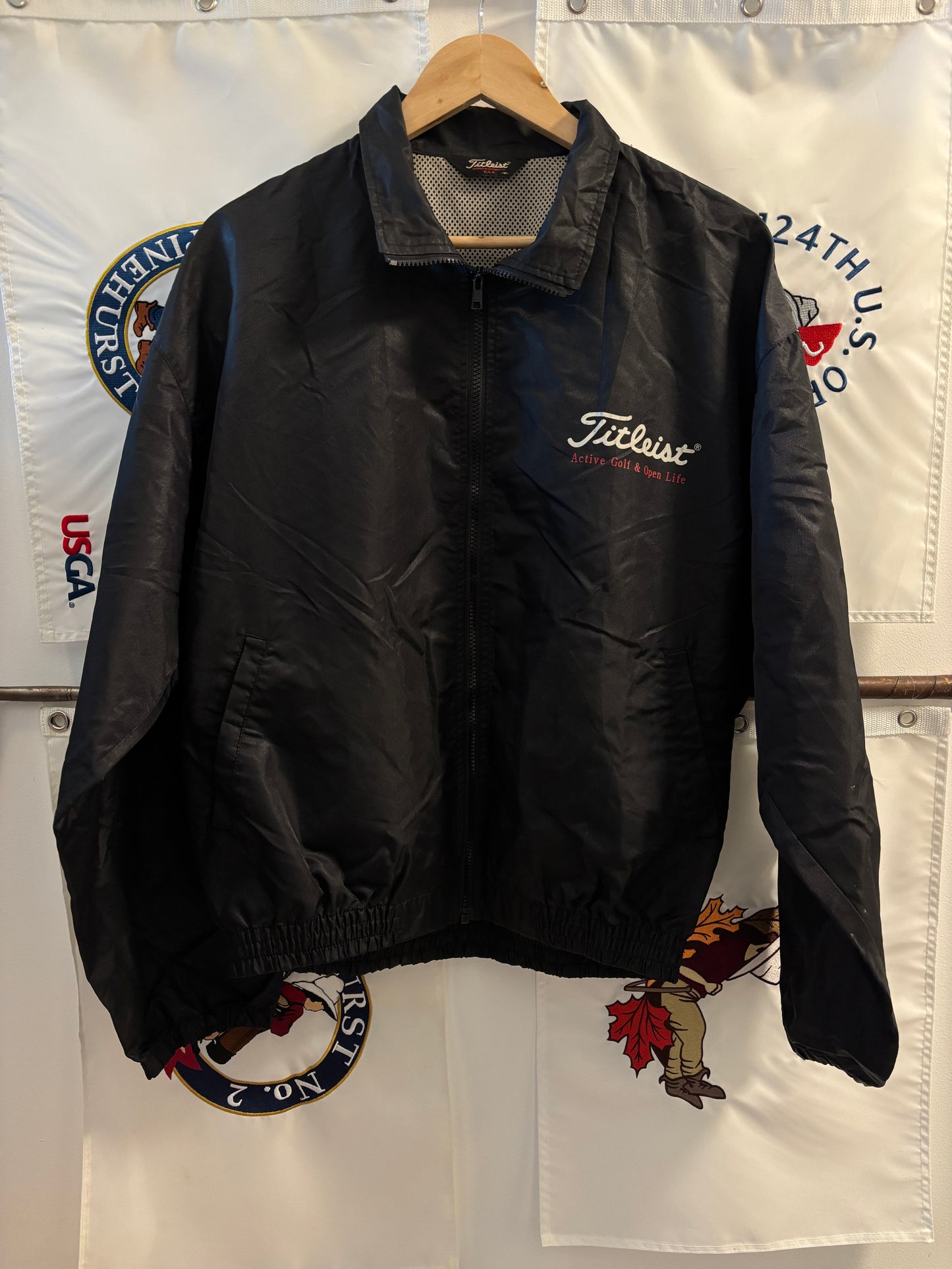1990s Vintage Titleist Active Golf & Open Life Coaches Jacket