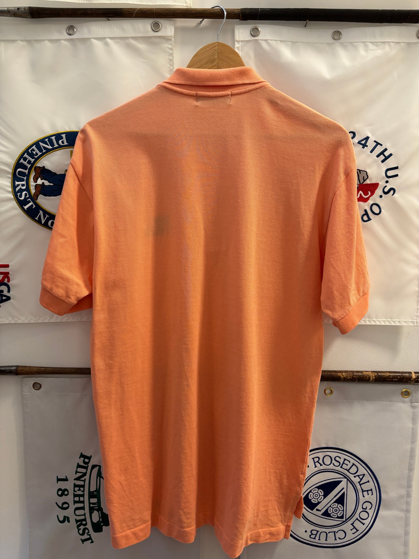 1990s Vintage Taylormade Double Classic Logo Polo Peach