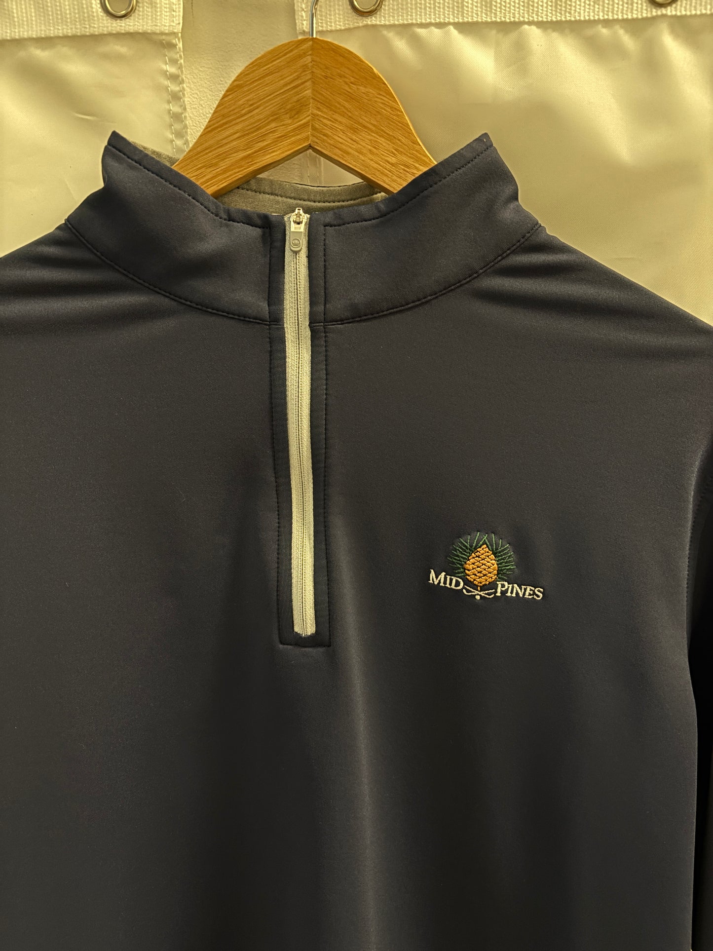 2020s Mid Pines Golf Club Peter Millar Quarter Zip Navy