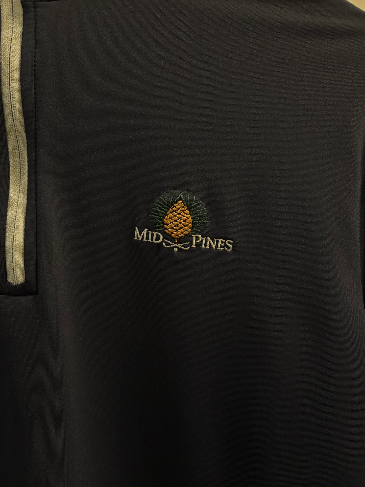 2020s Mid Pines Golf Club Peter Millar Quarter Zip Navy