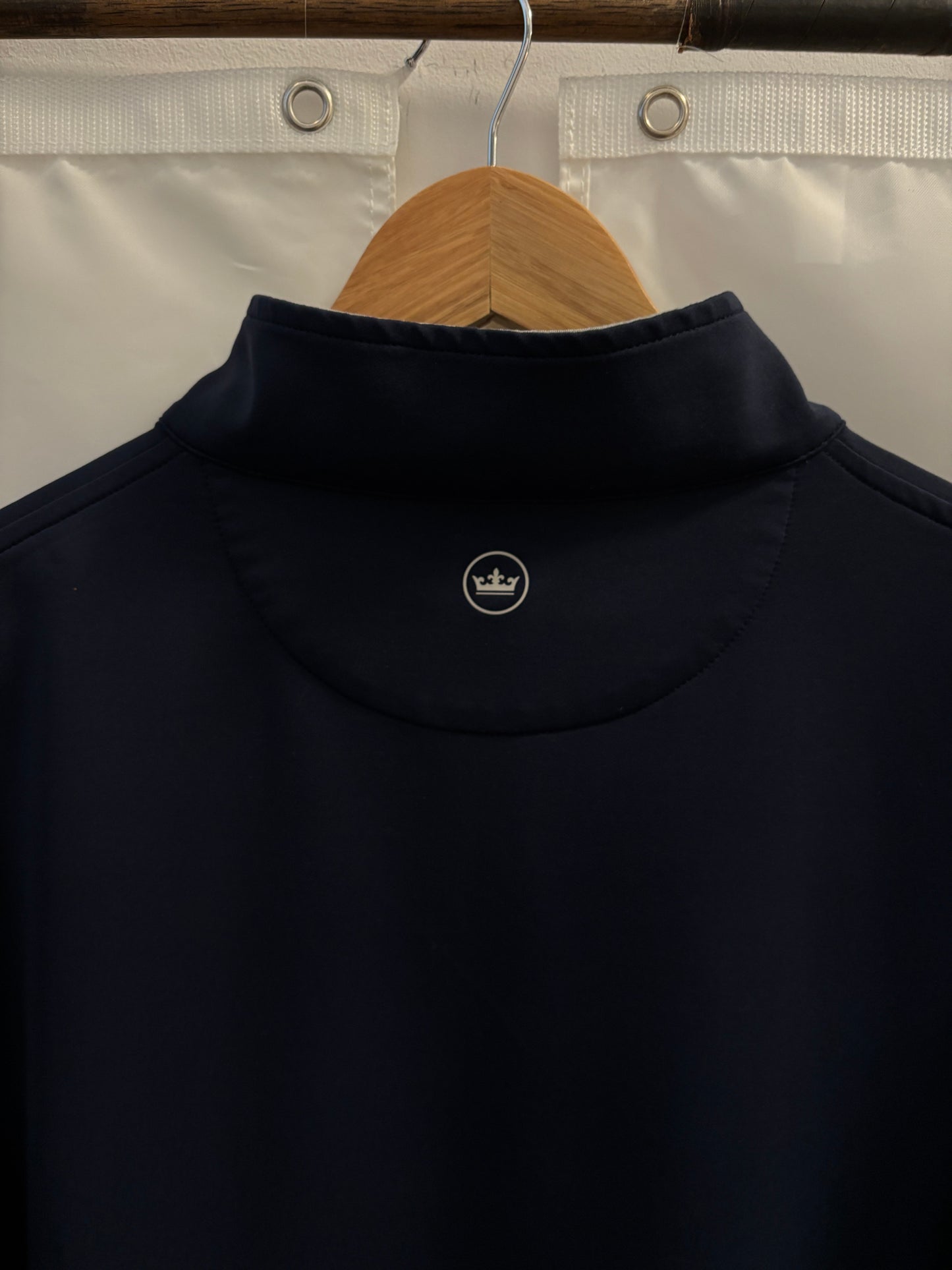 2020s Mid Pines Golf Club Peter Millar Quarter Zip Navy