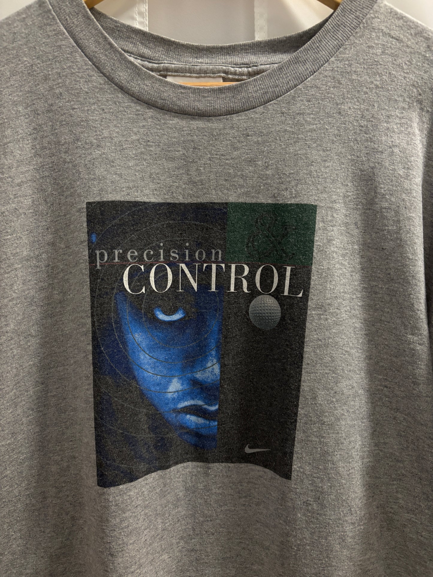 1990s Vintage Nike Golf Tiger Woods Precision & Control T Shirt
