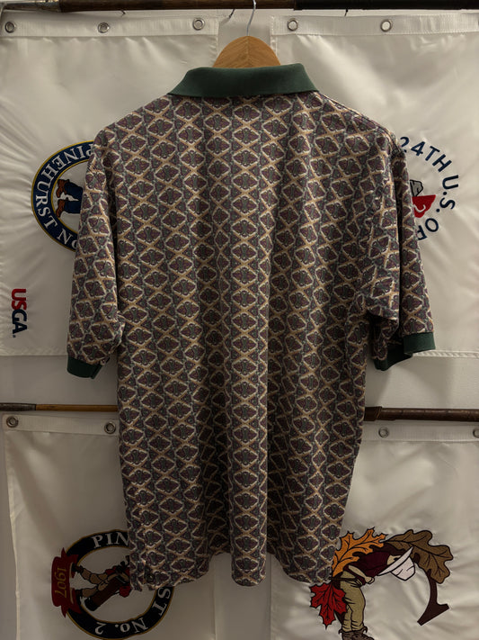 1990s Vintage Nike Golf All Over Pattern Polo