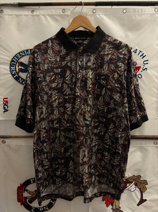1990s Vintage Nike Golf All Over Floral Pattern Polo