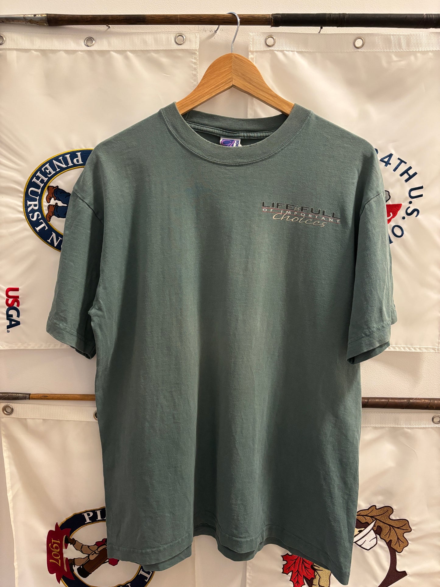 1990s Vintage Life Is Full of Important Choices Driver Golf T Shirt