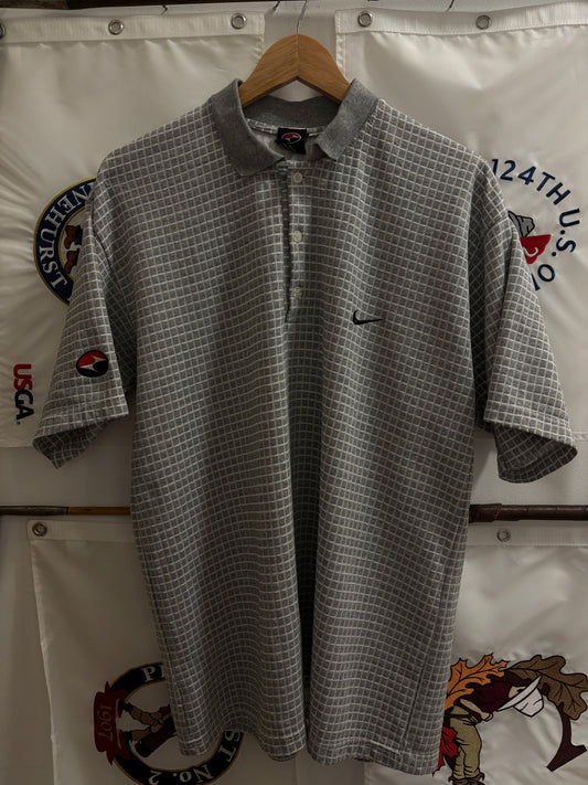 1990s Vintage Nike Golf Tiger Woods Yin Yang Polo Gray