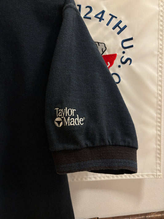 1990s Vintage Taylormade Classic Logo Sleeve Navy