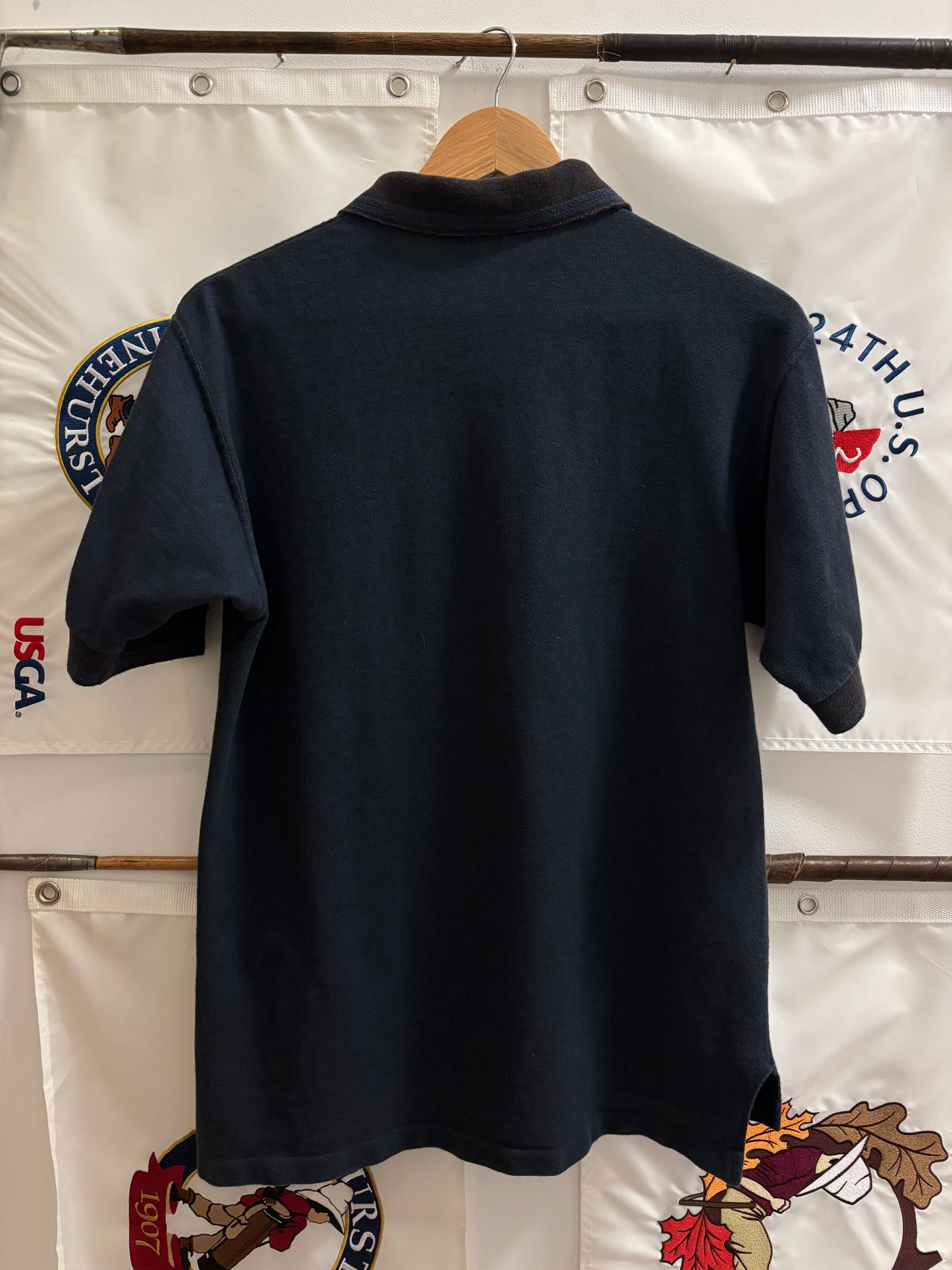 1990s Vintage Taylormade Classic Logo Sleeve Navy