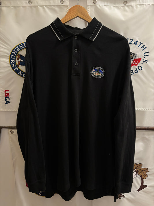 1990s Vintage Pebble Beach AT&T Pro Am Longsleeve Ashworth Polo