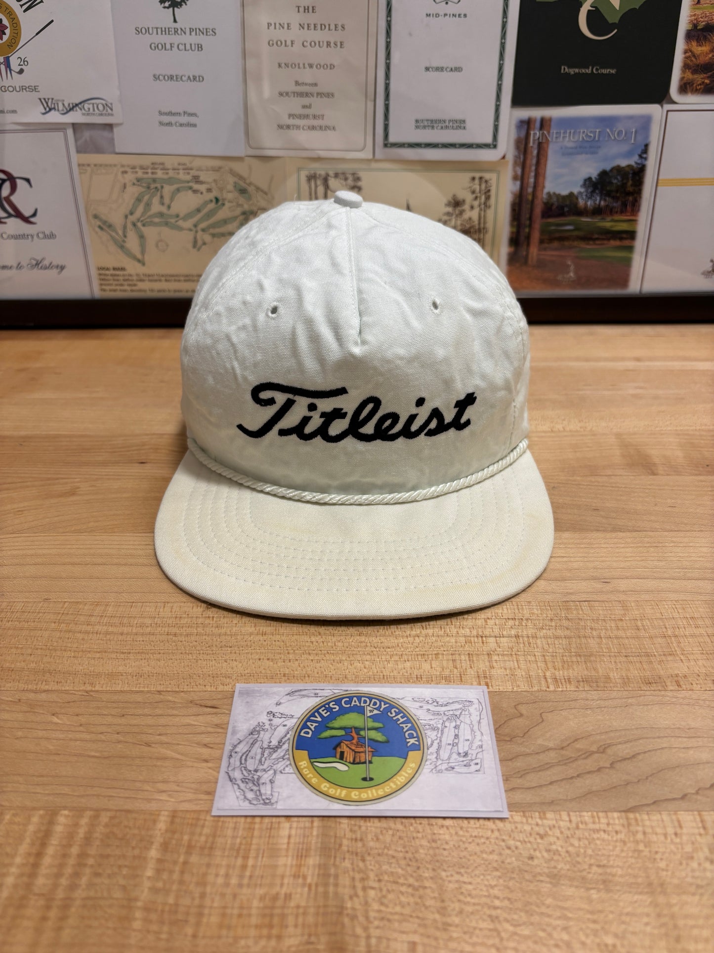 1990s Vintage Titleist Texace Script Logo Hat Rope Hat